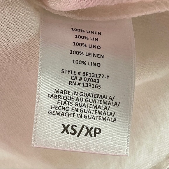 ERI+ALI Anthropologie Cold Shoulder Linen Top, XS - Picture 8 of 9